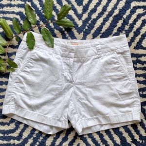 J. Crew White Chino Broken-In Shorts Size 0 🌱